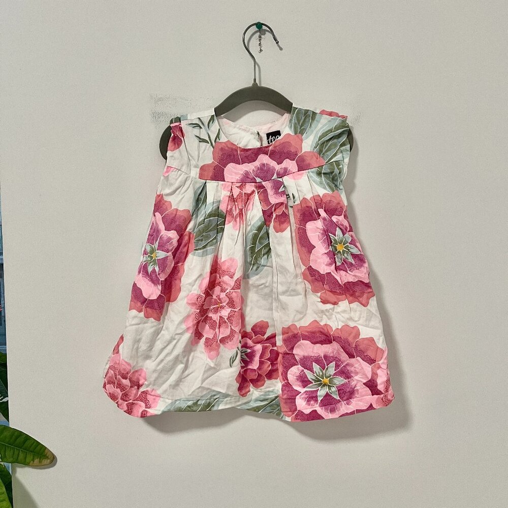 Tea Girl's Pink Floral Print Dress Size 2T